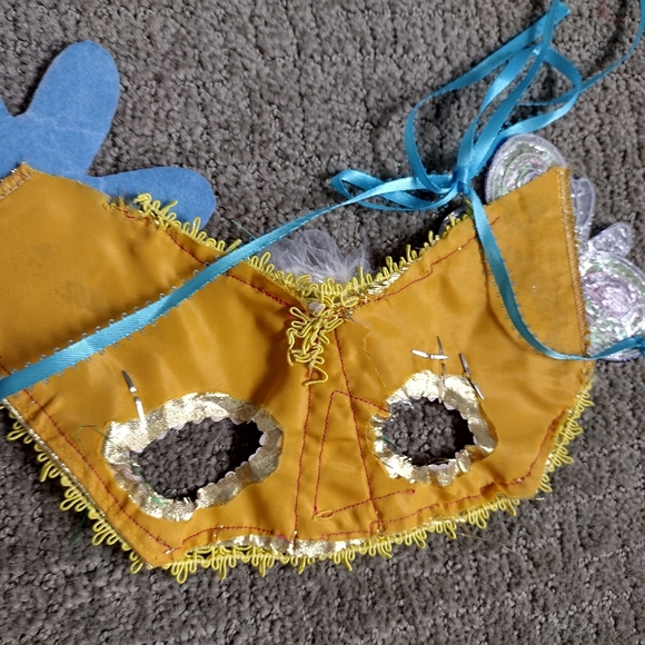 Handmade fabric masquerade mask, stylish, brand new - Picture 5 of 9